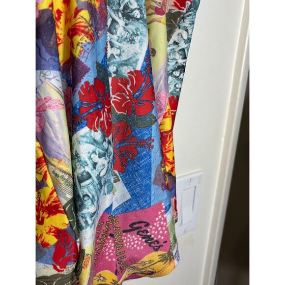 Popina Swimsuit Women's Size Small Pink Hawaiian Postcard Maximalist One Piece - Picture 3 of 6